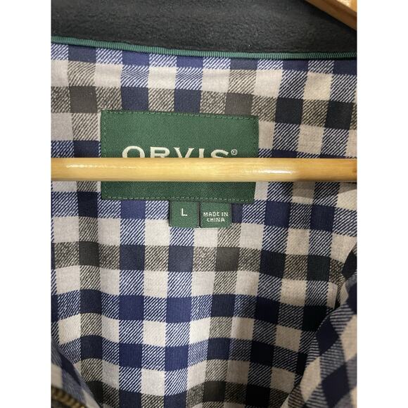 Orvis Ultimate Wool Sweater | Mens Large | Lined 1/4 Zip Pullover Gray | Vintage - Picture 9 of 11